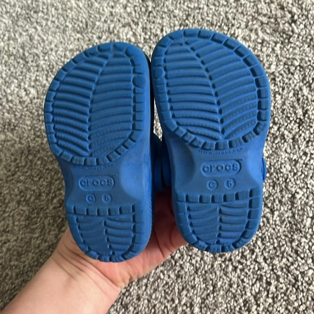 Crocs Solid Blue Unisex Toddler Size C5